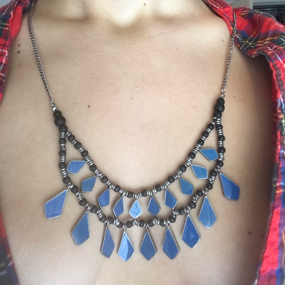 Cobalt Statement Necklace NWT - Picture 2 of 2